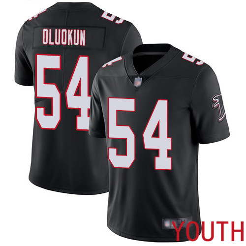Atlanta Falcons Limited Black Youth Foye Oluokun Alternate Jersey NFL Football #54 Vapor Untouchable
